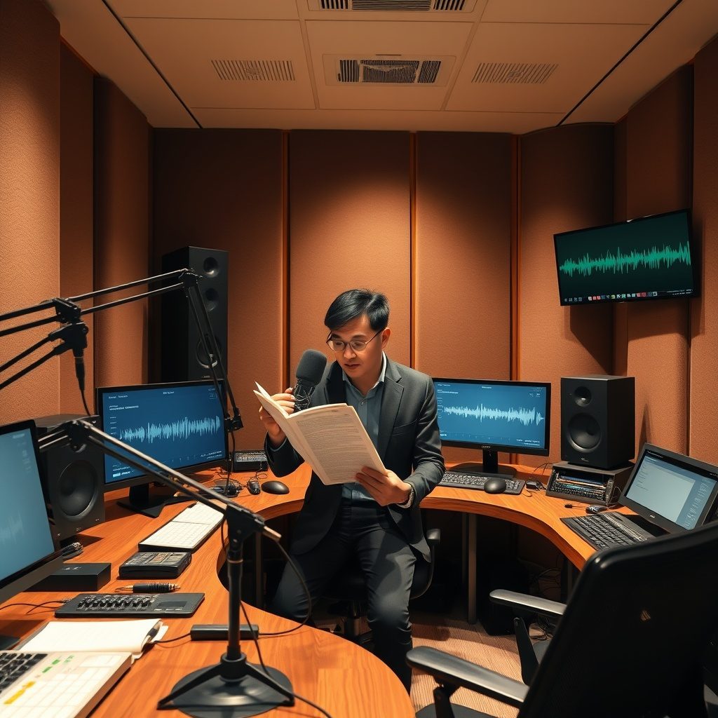 声のサンプルとショーリールの作成